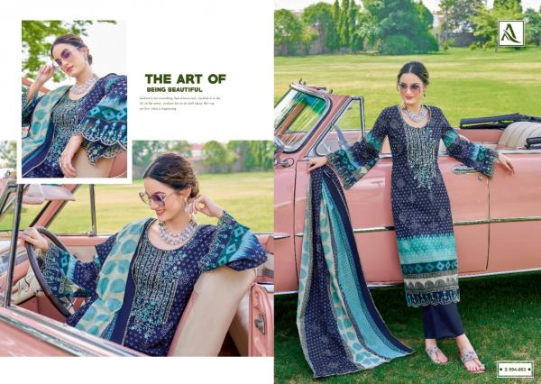 Alok Qurbat Edition 5 Cambric Cotton Designer Dress Material